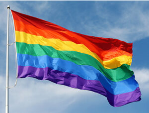 photo rainbow flag for same sex marriage