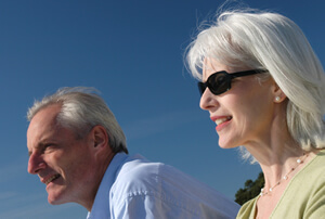 photo handsome silver-haired man and woman in Tennessee gray divorce